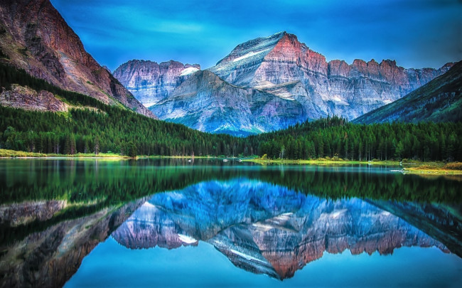 Обои картинки фото природа, реки, озера, озеро, горы, лес