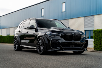 Картинка автомобили bmw front black prior design x5 m