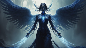 Картинка 3д+графика ангел+ angel нейросети графика нейроарт ai art нейронные сети рисунки нейро искусство нейрографика graphics neuroart neural networks drawings neuro neurography