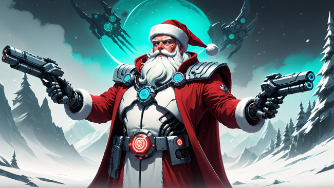 Обои картинки фото праздничные, дед мороз,  санта клаус, нейросети, графика, нейроарт, ai, art, нейронные, сети, рисунки, нейро, искусство, нейрографика, graphics, neuroart, neural, networks, drawings, neuro, neurography