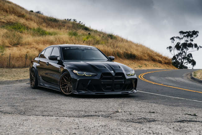 Обои картинки фото автомобили, bmw, дорога, черный, бмв, холм, black, m3, road