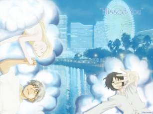 обоя аниме, honey, and, clover