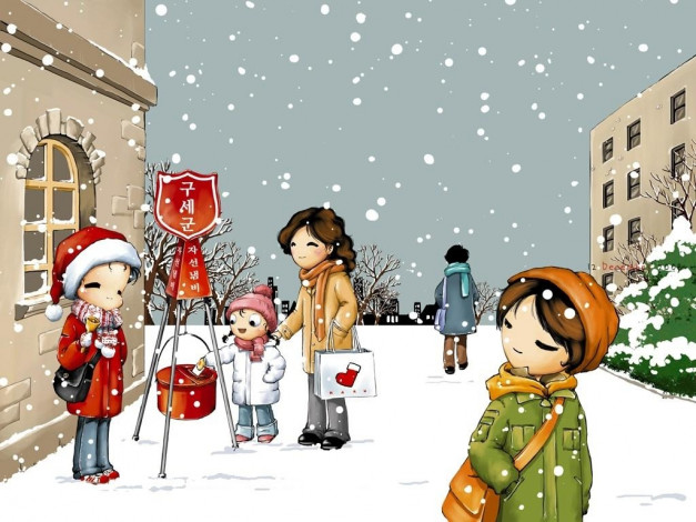 Обои картинки фото рисованные, люди