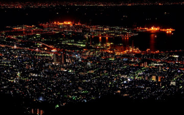 Картинка города огни ночного