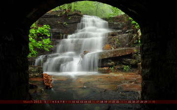 Картинка календари природа водопад