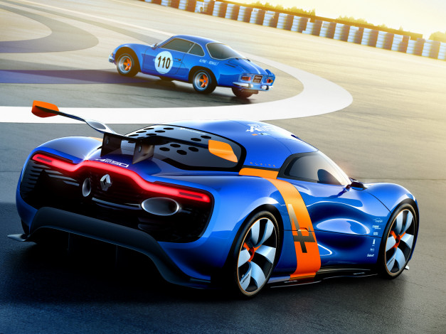 Обои картинки фото 2012, renault, alpine, a110, 50, автомобили