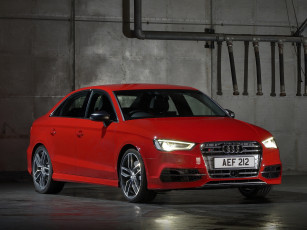 Картинка автомобили audi sedan s3 uk-spec 8v 2013 красный