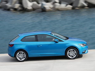 Картинка автомобили seat синий sc 2013 leon