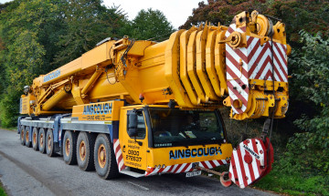 обоя ainscough liebherr ltm1500, техника, краны, самоходный, автошасси, кран