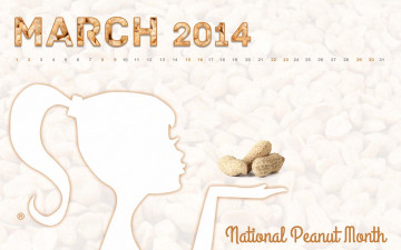 Картинка календари рисованные +векторная+графика арахис