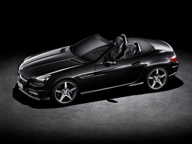 Обои картинки фото автомобили, mercedes-benz, edition, look, carbon, package, 2014, r172, sports, amg, 350, slk