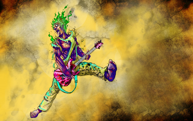 Обои картинки фото rock guitar, музыка, - другое, человек, хардрок, гитара, рок