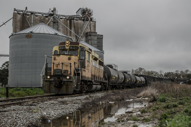 Обои картинки фото техника, поезда, вагоны, локомотив, дорога, железная