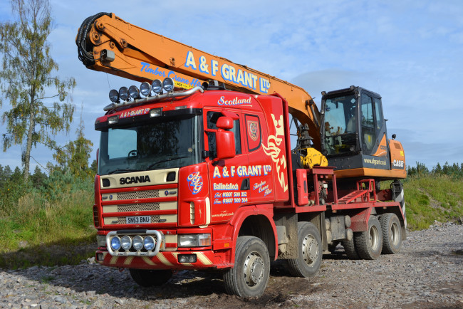 Обои картинки фото scania independent loade, техника, краны, автошасси, кран, самоходный