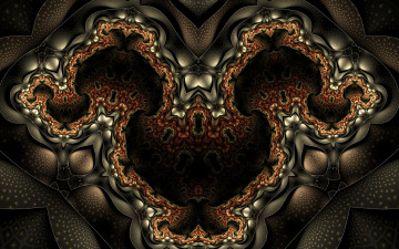 Картинка 3д+графика фракталы+ fractal узор фон цвета