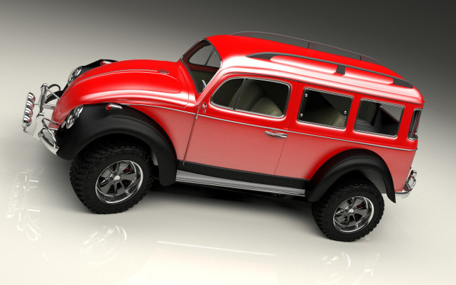 Обои картинки фото автомобили, 3д, vw