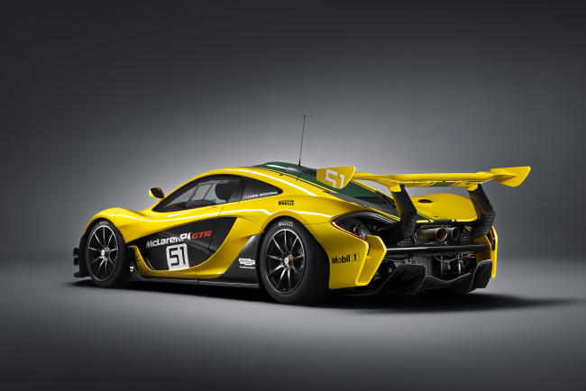 Обои картинки фото 2015 mclaren p1 gtr, автомобили, mclaren, тюнинг, желтый