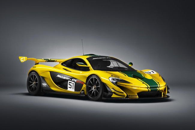 Обои картинки фото 2015 mclaren p1 gtr, автомобили, mclaren, желтый, тюнинг