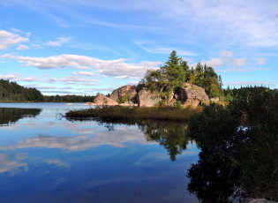 Картинка природа реки озера утес река вода