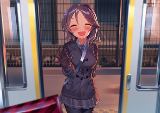 Картинка аниме kantai+collection девушка взгляд фон