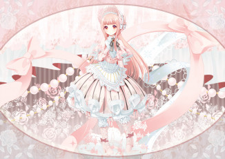 Картинка аниме unknown +другое девушка взгляд фон