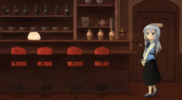 Картинка аниме unknown +другое девушка взгляд фон