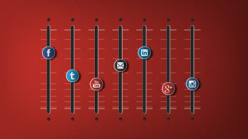 Картинка компьютеры -unknown+ разное эквалайзер facebook twitter youtube email linkedin google instagram соц сети интернет