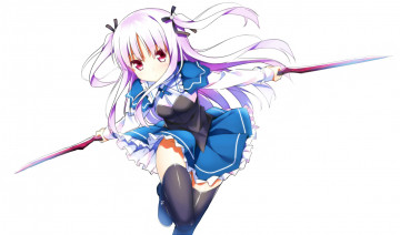 обоя аниме, absolute duo, девушка, взгляд, фон