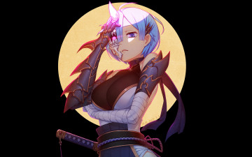 Картинка аниме re +zero+kara+hajimeru+isekai+seikatsu взгляд фон девушка