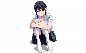 Картинка аниме unknown +другое девушка взгляд фон