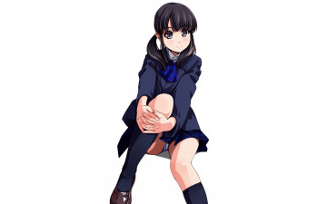 Картинка аниме unknown +другое девушка взгляд фон