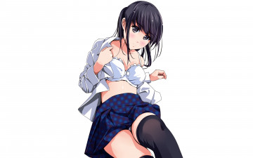 Картинка аниме unknown +другое девушка взгляд фон