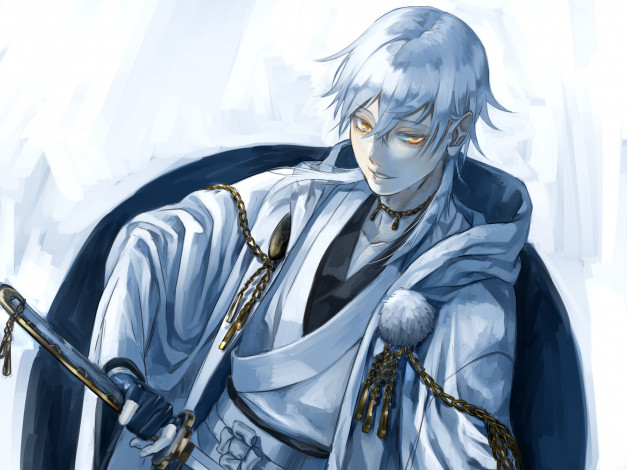 Обои картинки фото аниме, touken ranbu, tsurumaru, kuninaga