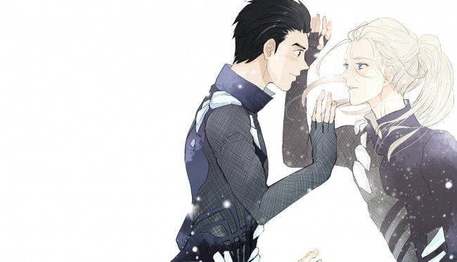 Обои картинки фото аниме, yuri on ice, юри, виктор