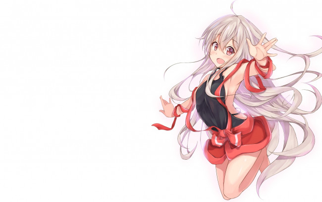 Обои картинки фото аниме, urara meirochou, девушка, взгляд, фон