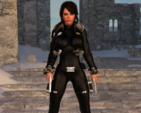 Картинка 3д+графика фантазия+ fantasy девушка взгляд фон