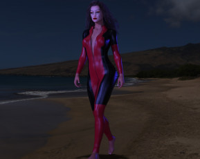 Картинка 3д+графика люди+ people девушка взгляд фон