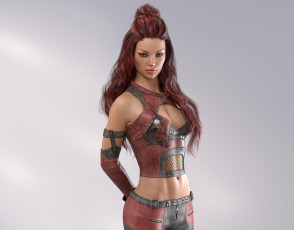 Картинка 3д+графика люди+ people девушка взгляд фон