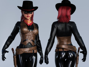 Картинка 3д+графика люди+ people девушка взгляд фон