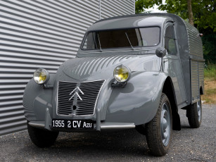 обоя citro&, 235, n 2cv fourgonnette azu 1955, автомобили, citroen, ds, fourgonnette, 2cv, 1955, azu