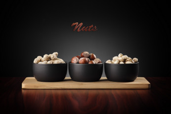 Картинка еда орехи +каштаны +какао-бобы снедь