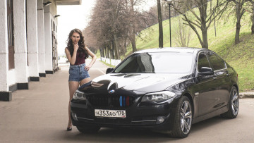 Картинка автомобили -авто+с+девушками bmw