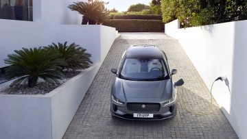 обоя jaguar i-pace 2019, автомобили, jaguar, i-pace, 2019, серый, металлик
