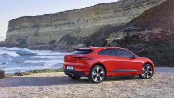 Картинка jaguar+i-pace+2019 автомобили jaguar i-pace 2019 красный