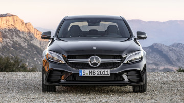 Картинка mercedes-benz+amg+c43+4matic+2019 автомобили mercedes-benz чёрный amg c43 4matic 2019