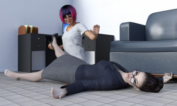 Картинка psychological+abyss 3д+графика фантазия+ fantasy девушки взгляд фон