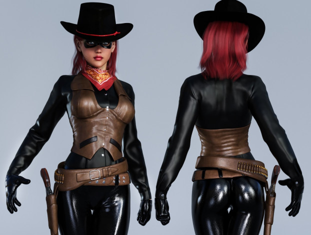 Обои картинки фото 3д графика, люди , people, девушка, взгляд, фон