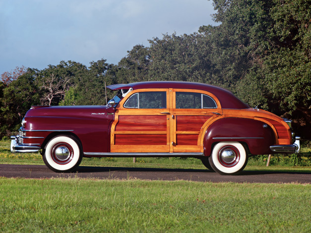Обои картинки фото chrysler town & country 1947, автомобили, chrysler, town, 1947, country