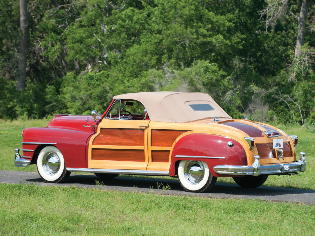 Обои картинки фото chrysler town & country convertible 1946, автомобили, chrysler, 1946, convertible, country, town