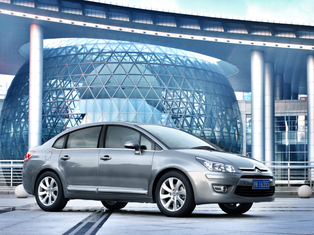 Обои картинки фото citro&, 235, n c quatre sedan 2009, автомобили, citroen, ds, c, quatre, sedan, 2009